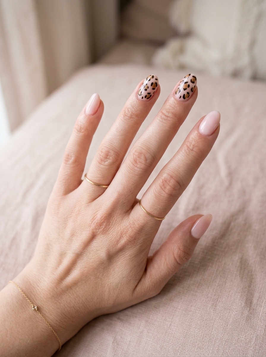 Soft Pink Leo Nails als Leo Nägel Inspiration 2026